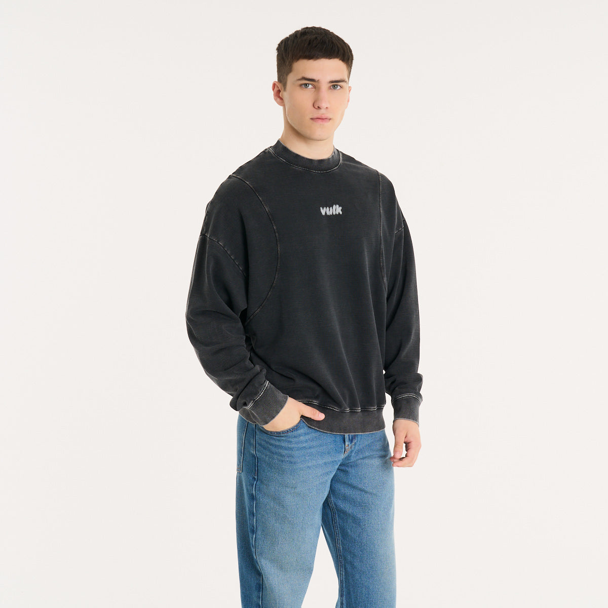 Buzo Vulk Diffuse Crew Black