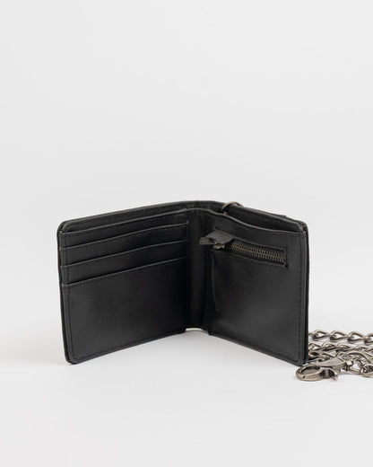 Billetera Rusty District Chain Wallet Black
