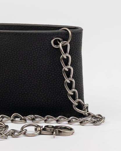 Billetera Rusty District Chain Wallet Black