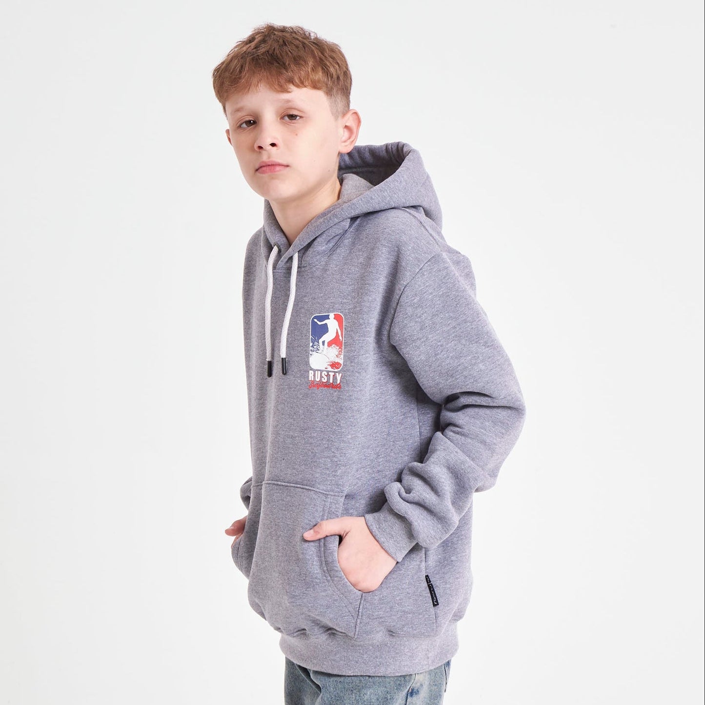 Canguro Rusty Double Shooter Hood Jr Grey Marle