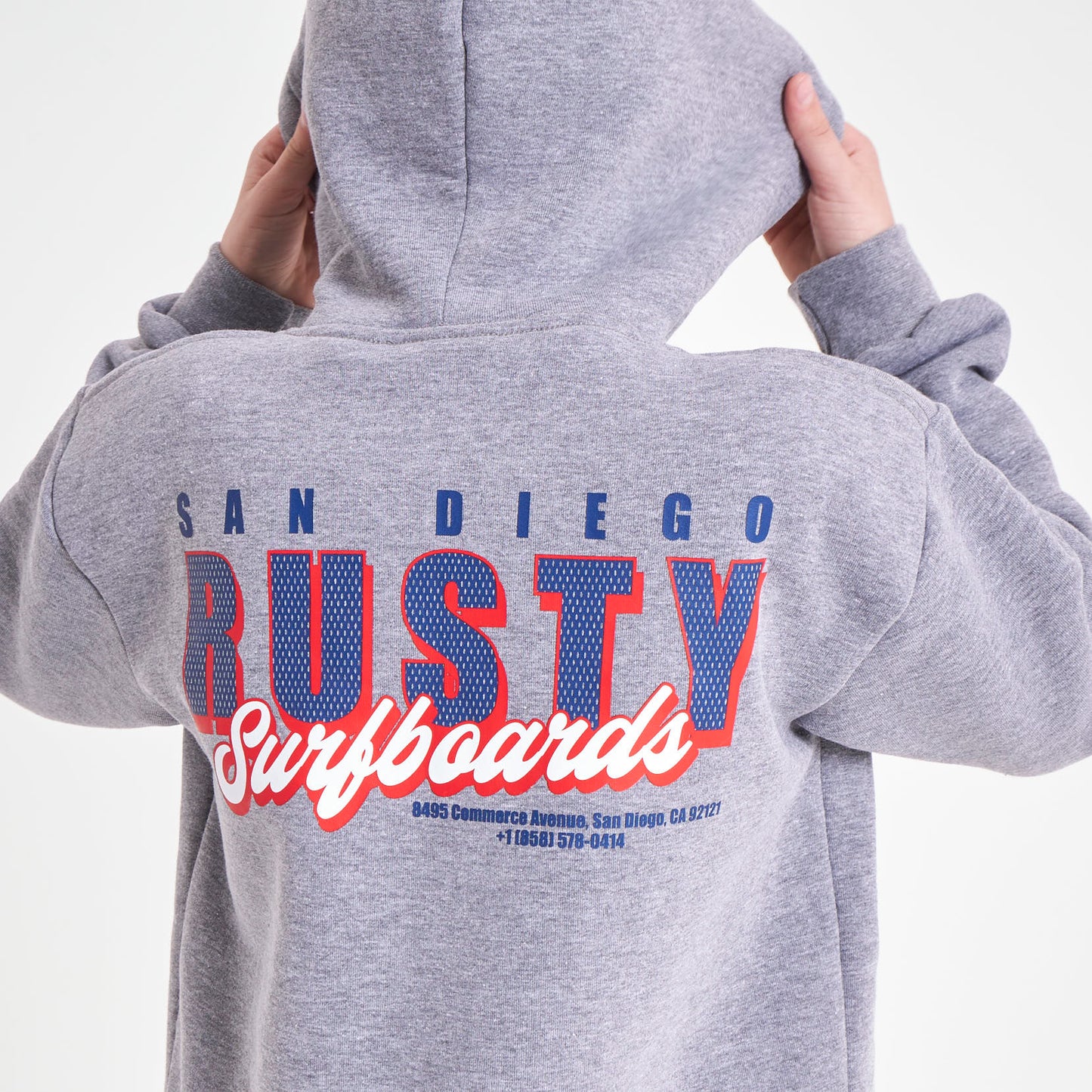 Canguro Rusty Double Shooter Hood Jr Grey Marle