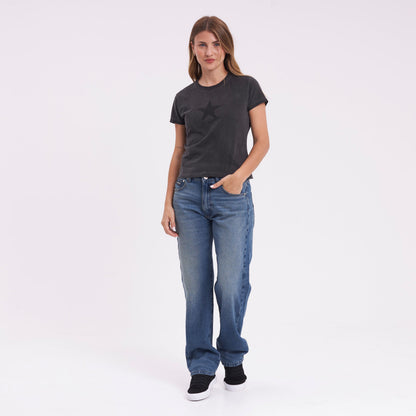 Jean Rusty Drive Boyfriend Baggy Jean Ld Middy Blue