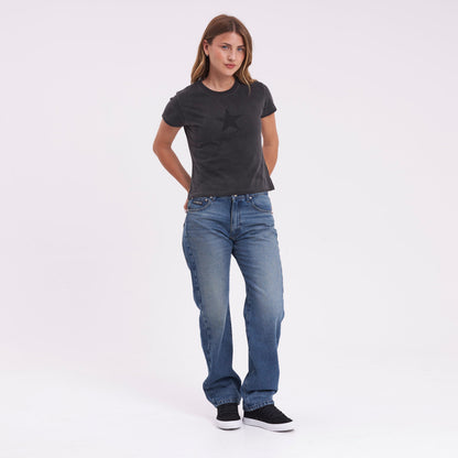 Jean Rusty Drive Boyfriend Baggy Jean Ld Middy Blue