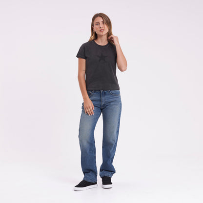 Jean Rusty Drive Boyfriend Baggy Jean Ld Middy Blue