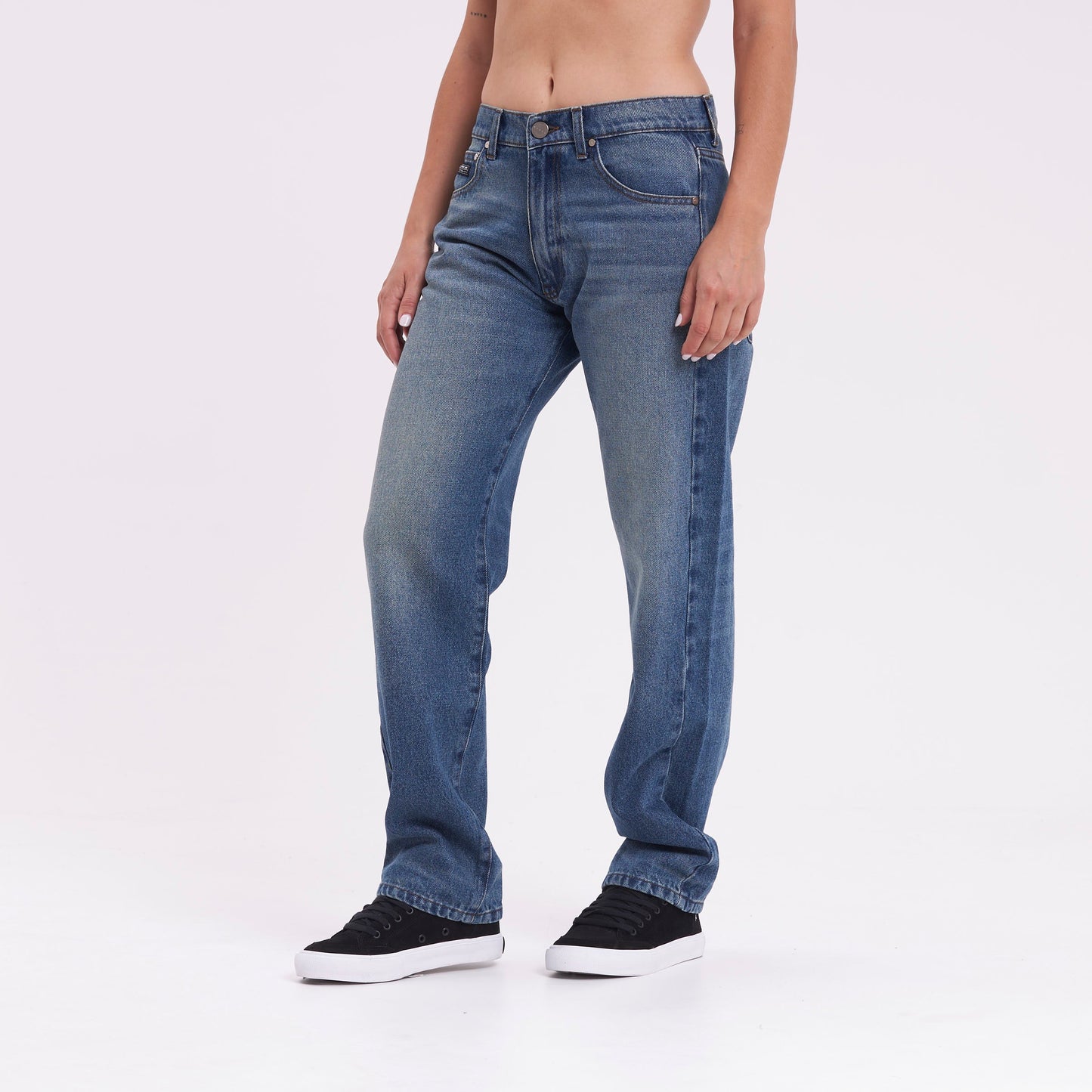 Jean Rusty Drive Boyfriend Baggy Jean Ld Middy Blue