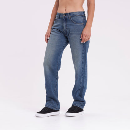 Jean Rusty Drive Boyfriend Baggy Jean Ld Middy Blue