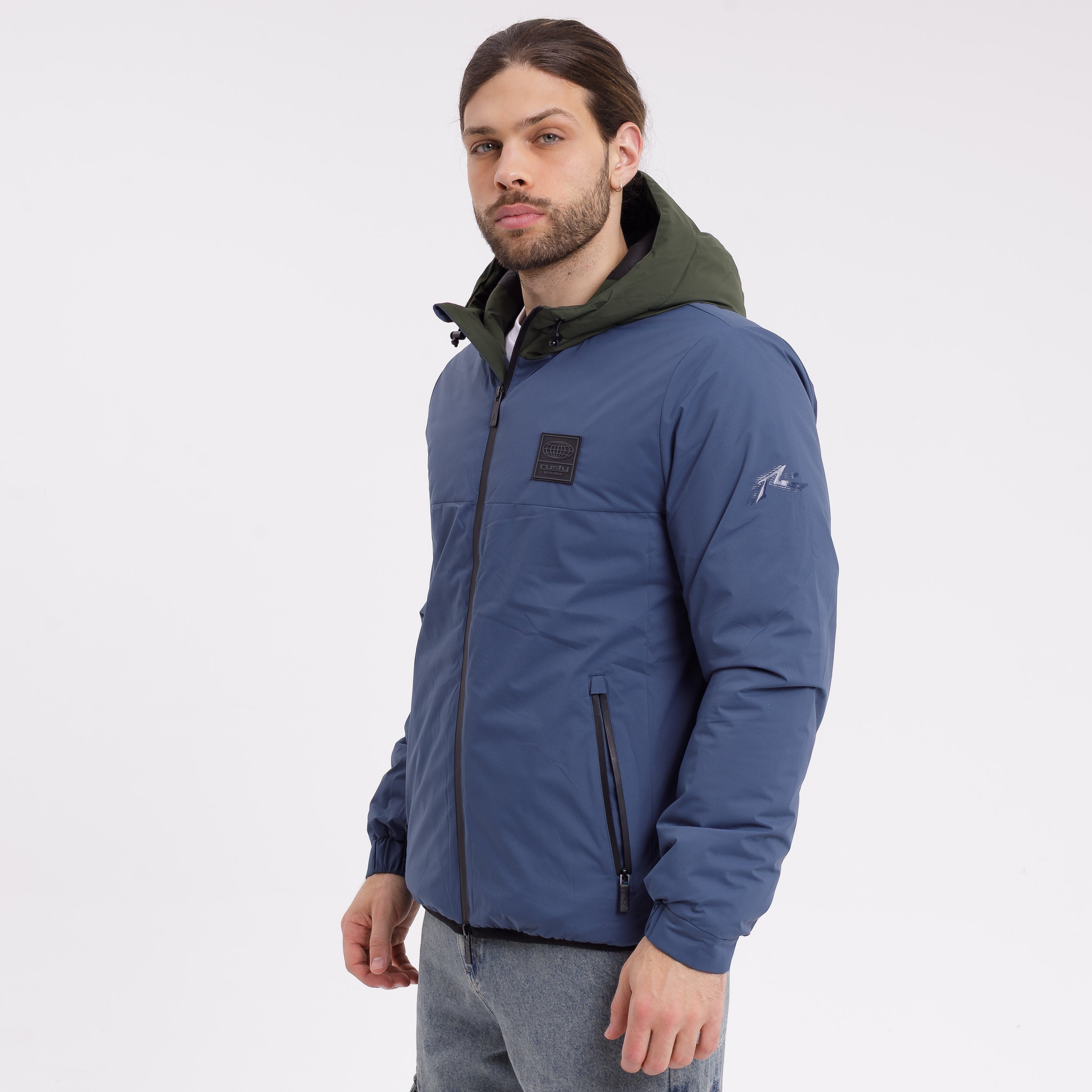 Campera Abrigo Rusty Dunedin Jacket Navy