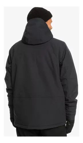 Campera Quiksilver Camp Snow Mission Solid (Kvj0) Eqytj03266 Qk Negro