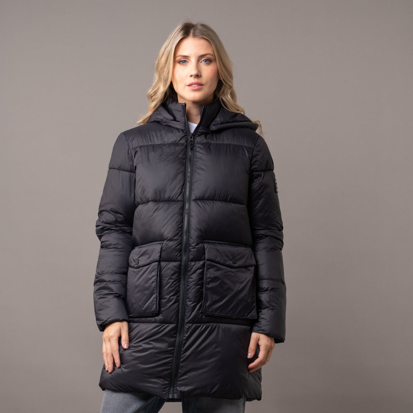 Campera Abrigo Rusty Essentials Long Puffer Coat Ld* Black