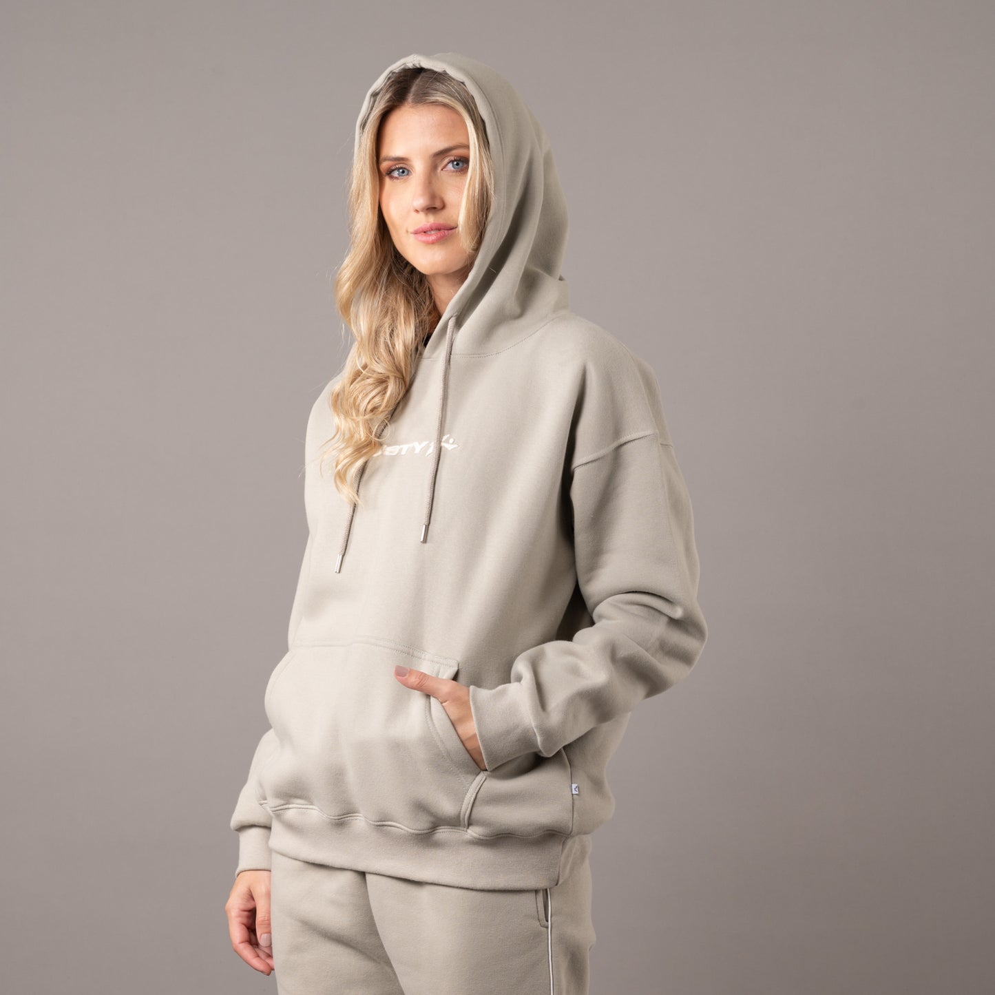 Canguro Rusty Essentials Oversize Hood Ld Abbey Stone