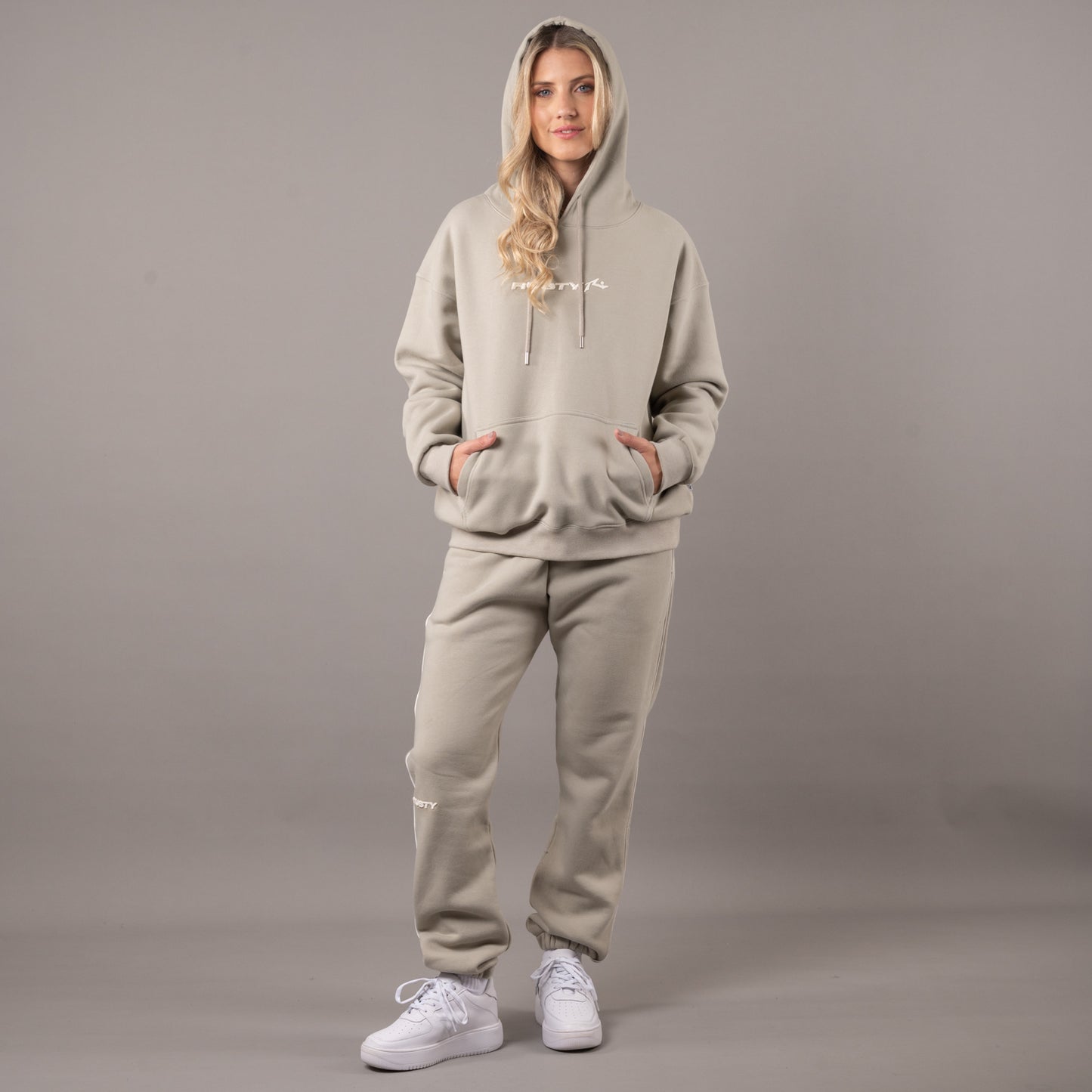 Canguro Rusty Essentials Oversize Hood Ld Abbey Stone