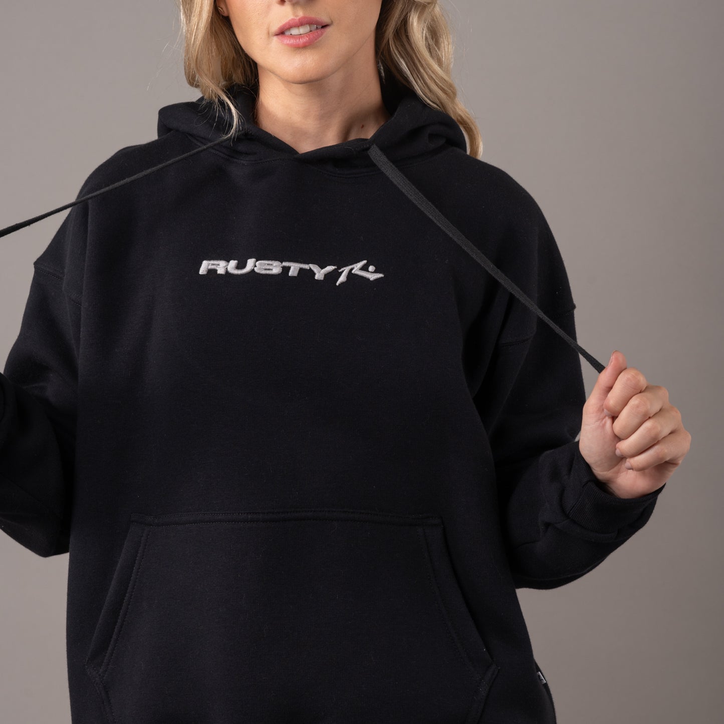 Canguro Rusty Essentials Oversize Hood Ld Black