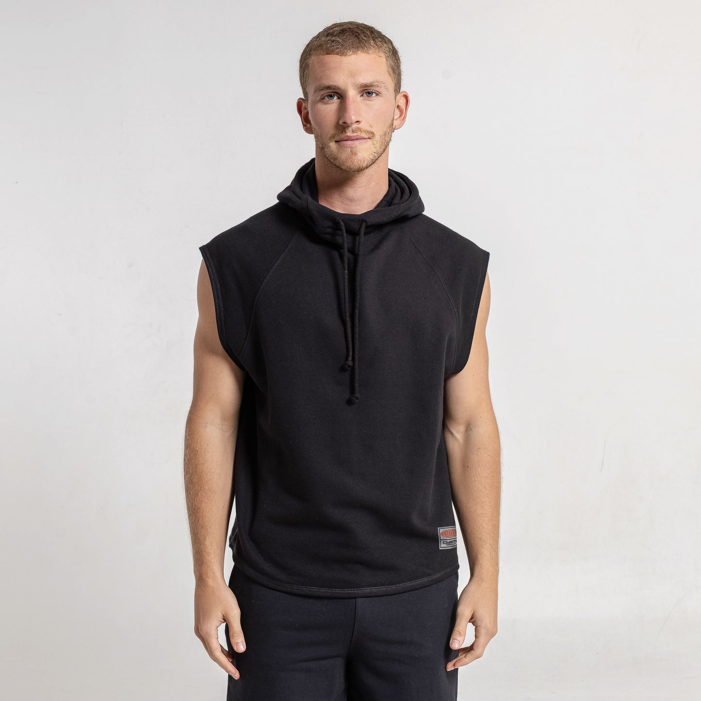 Musculosa Rusty Essential Sleeveless Hoodie Black