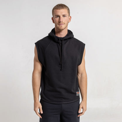 Musculosa Rusty Essential Sleeveless Hoodie Black