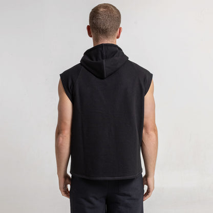 Musculosa Rusty Essential Sleeveless Hoodie Black