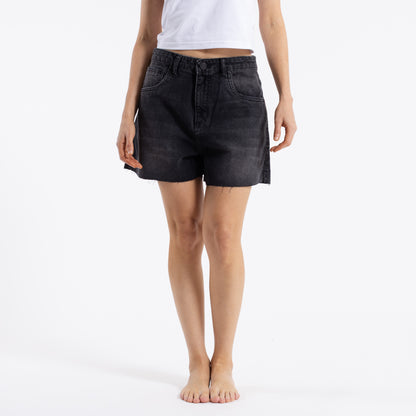 Bermuda Rusty Faded Bronks Black Short Ld Vintage Black