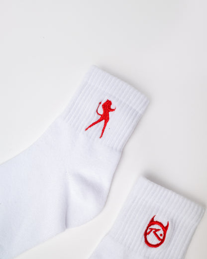 Medias Rusty Fancy Day Crew 3-Sock Pack* White