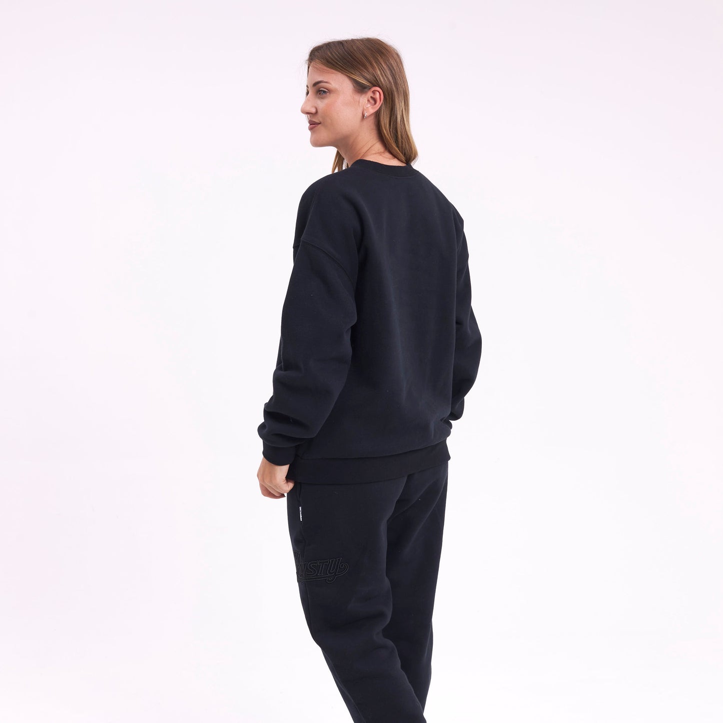 Buzo Rusty Feel Essentials Relaxed Crew Ld Black