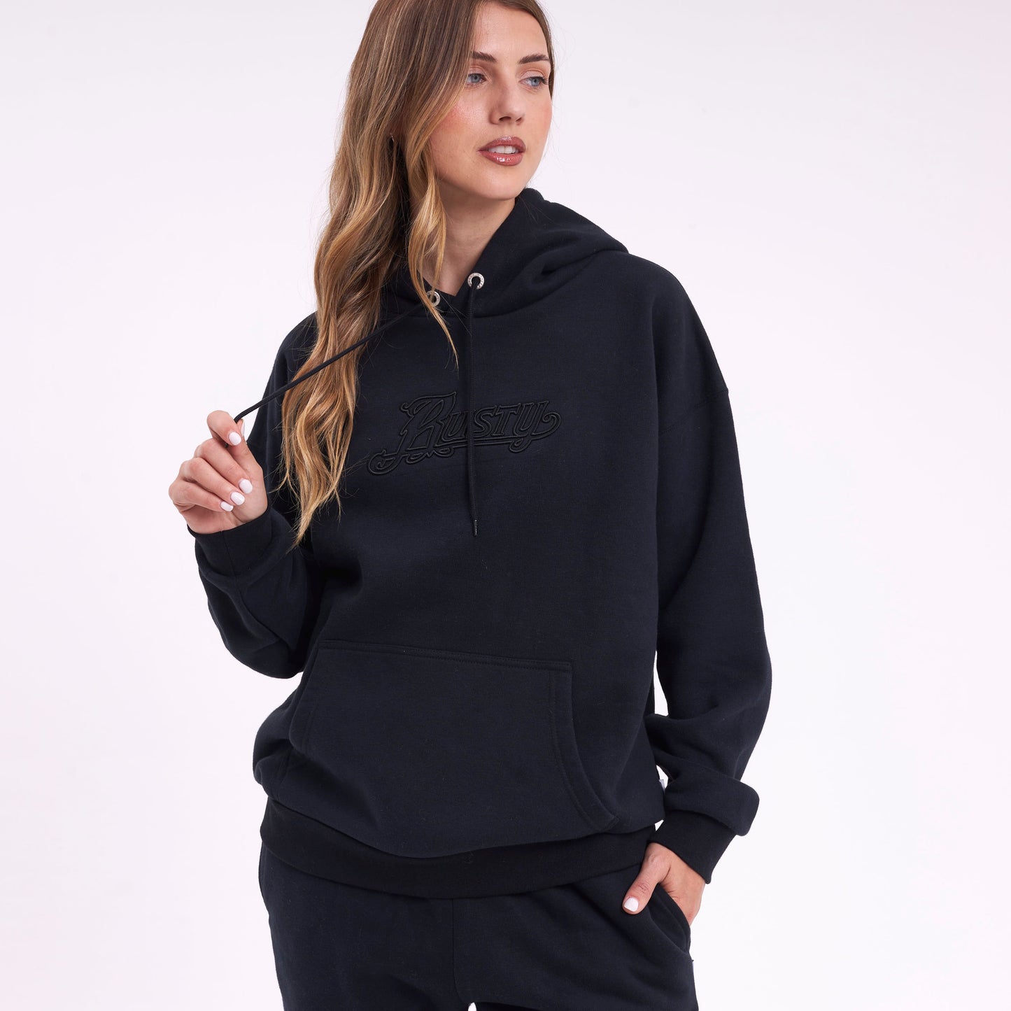 Canguro Rusty Feel Essentials Relaxed Hood Ld Black