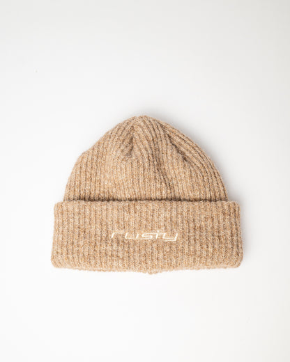 Gorro Lana Rusty Feelin Fuzzy Beanie Taupe