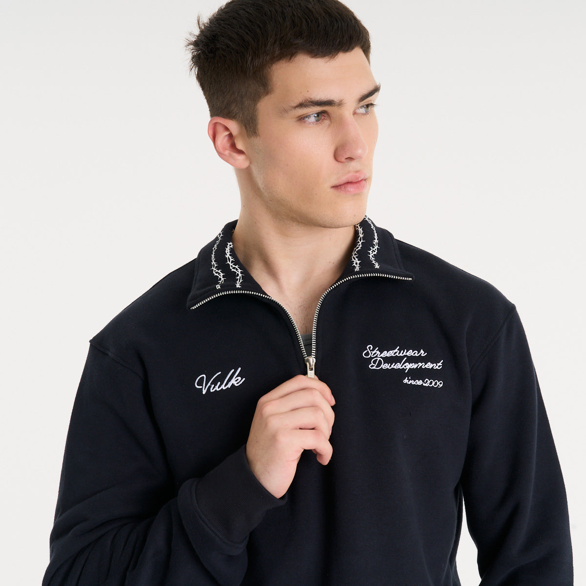 Buzo Vulk Felix Half Zip Black