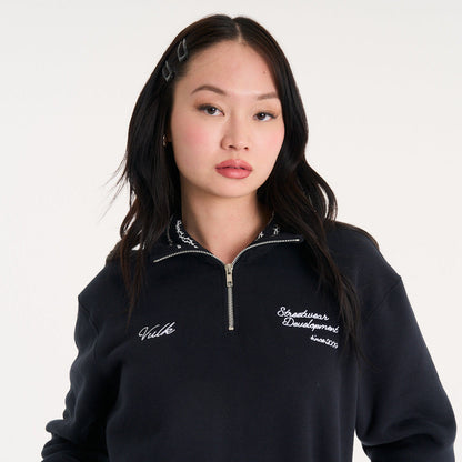 Buzo Vulk Felix Half Zip Black