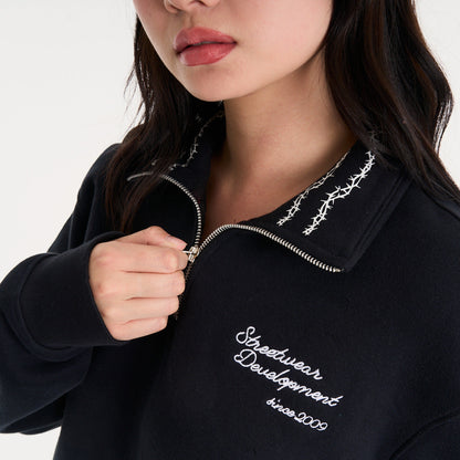 Buzo Vulk Felix Half Zip Black