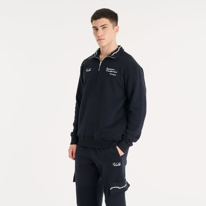 Buzo Vulk Felix Half Zip Black