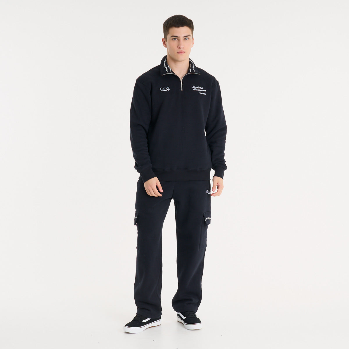 Buzo Vulk Felix Half Zip Black