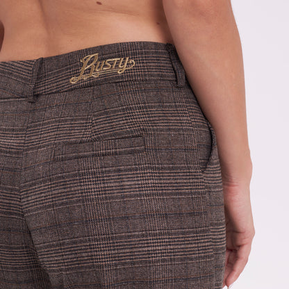Pantalon Rusty Finance Low Rise Suit Pant Ld Chocolate