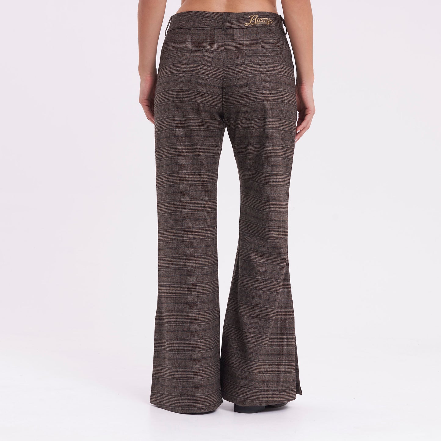 Pantalon Rusty Finance Low Rise Suit Pant Ld Chocolate