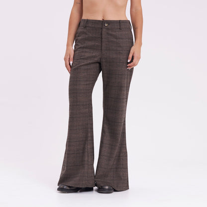 Pantalon Rusty Finance Low Rise Suit Pant Ld Chocolate