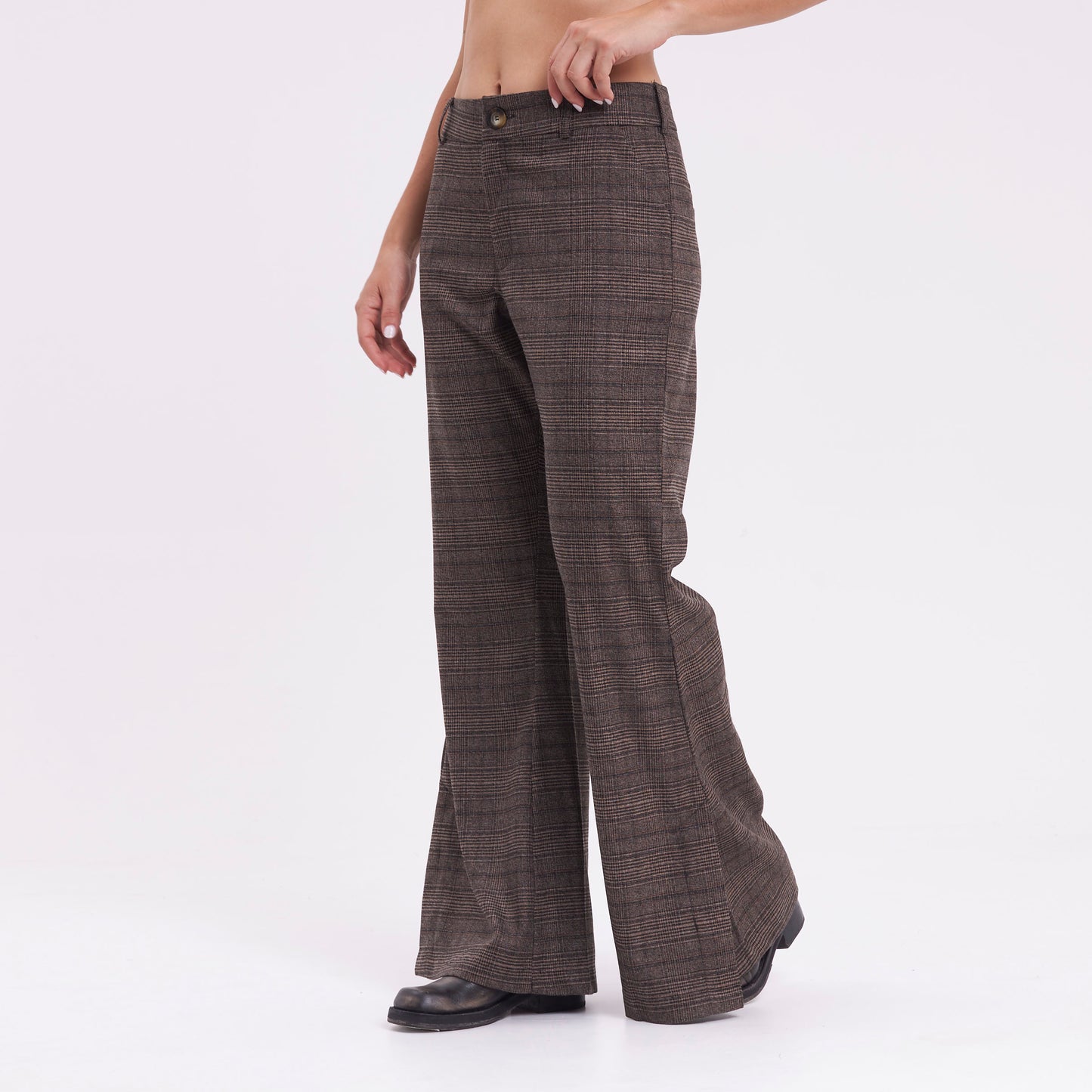 Pantalon Rusty Finance Low Rise Suit Pant Ld Chocolate
