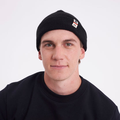 Gorro Lana Rusty Fisherman Beanie Black
