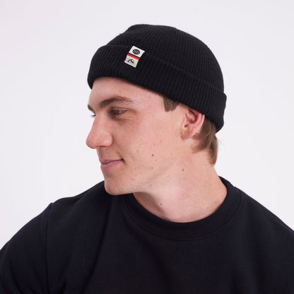 Gorro Lana Rusty Fisherman Beanie Black