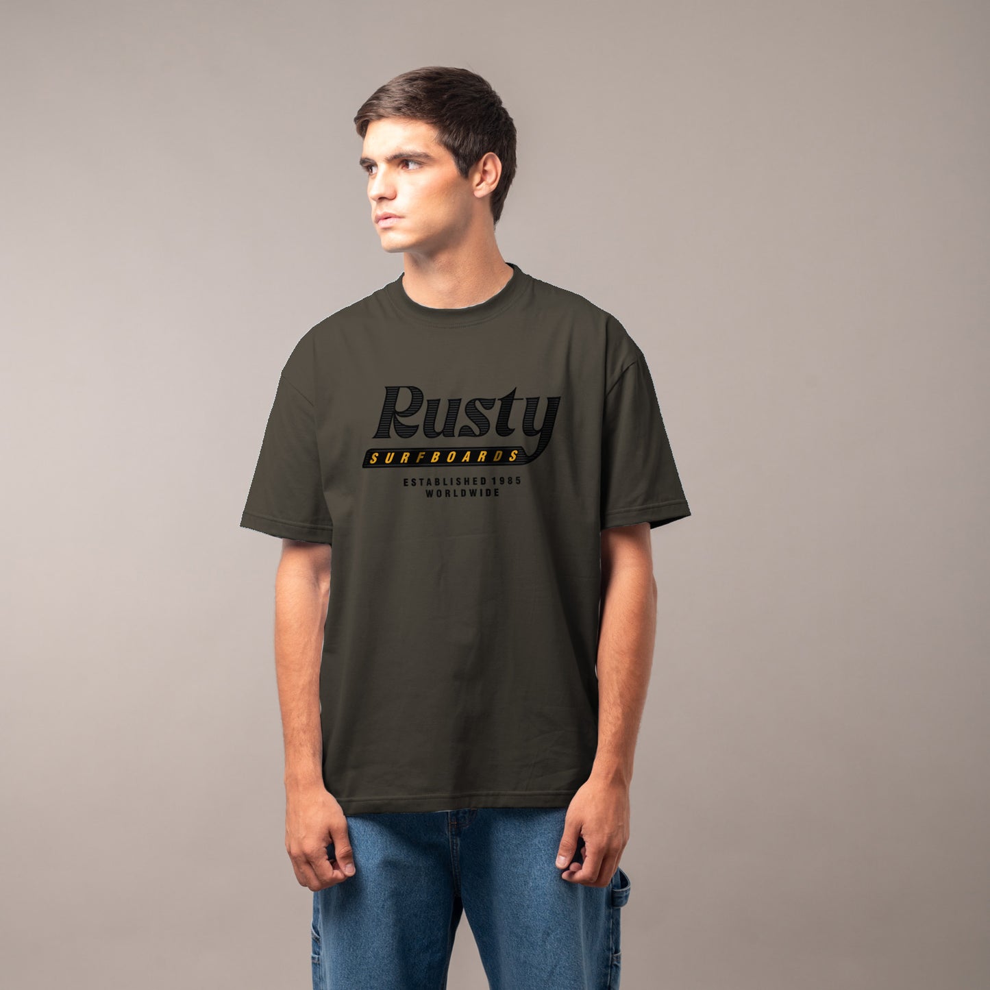 Remera Rusty Flaguin Military Green
