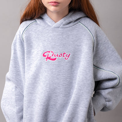 Canguro Rusty Flip Hood Girls Grey Marle