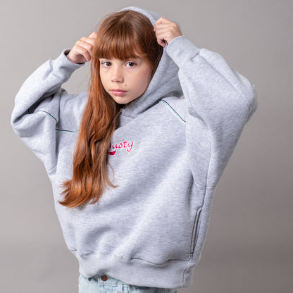 Canguro Rusty Flip Hood Girls Grey Marle