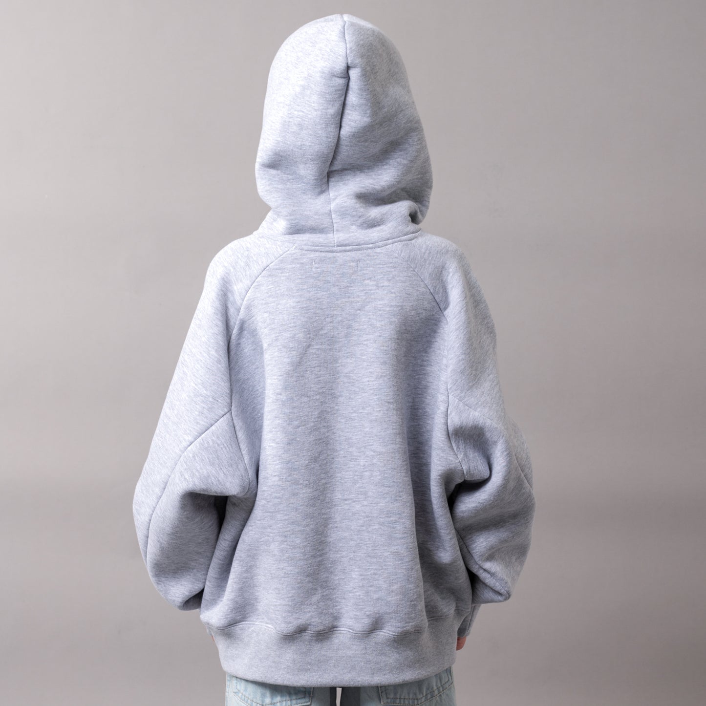Canguro Rusty Flip Hood Girls Grey Marle