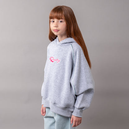 Canguro Rusty Flip Hood Girls Grey Marle