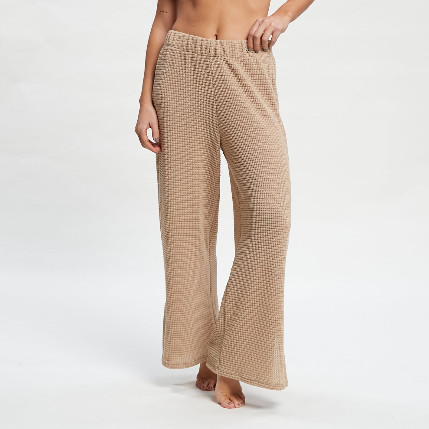 Pantalon Rusty Florence Knit Pant Ld Oatmilk