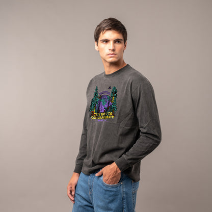 Remera Rusty Fosters Ls Process Black