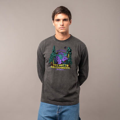 Remera Rusty Fosters Ls Process Black