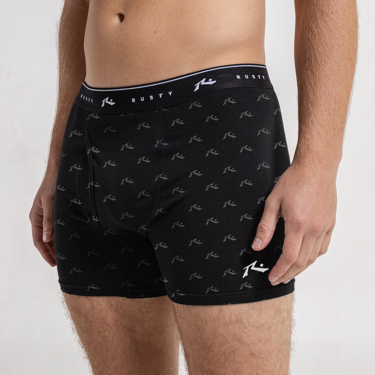 Boxer Rusty Franks Packx3 Boxer* Black