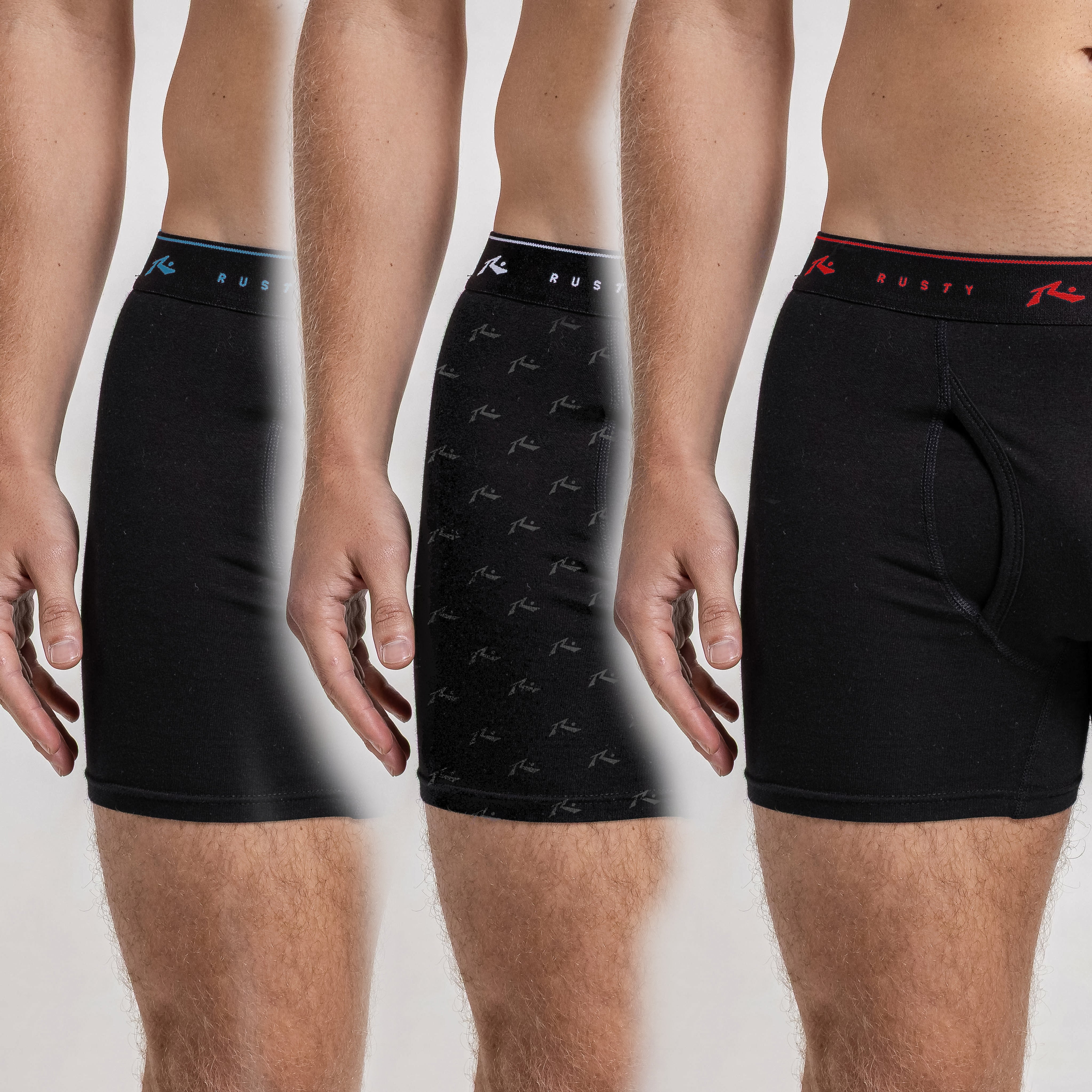 Boxer Rusty Franks Packx3 Boxer* Black