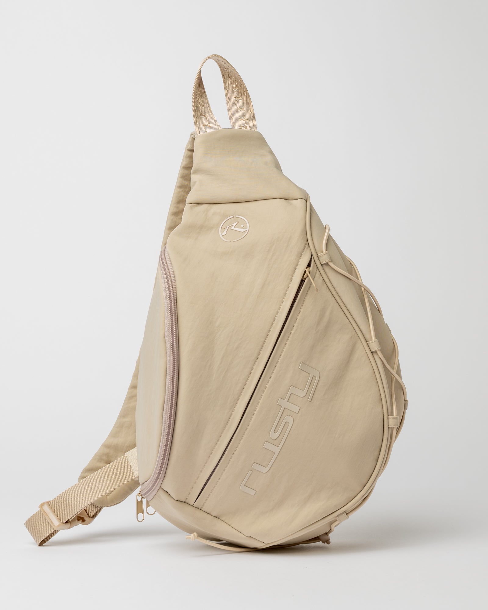Mochila Rusty Free Run Nylon Sling Backpack Oatmeal