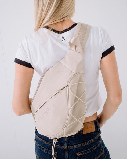 Mochila Rusty Free Run Nylon Sling Backpack Oatmeal