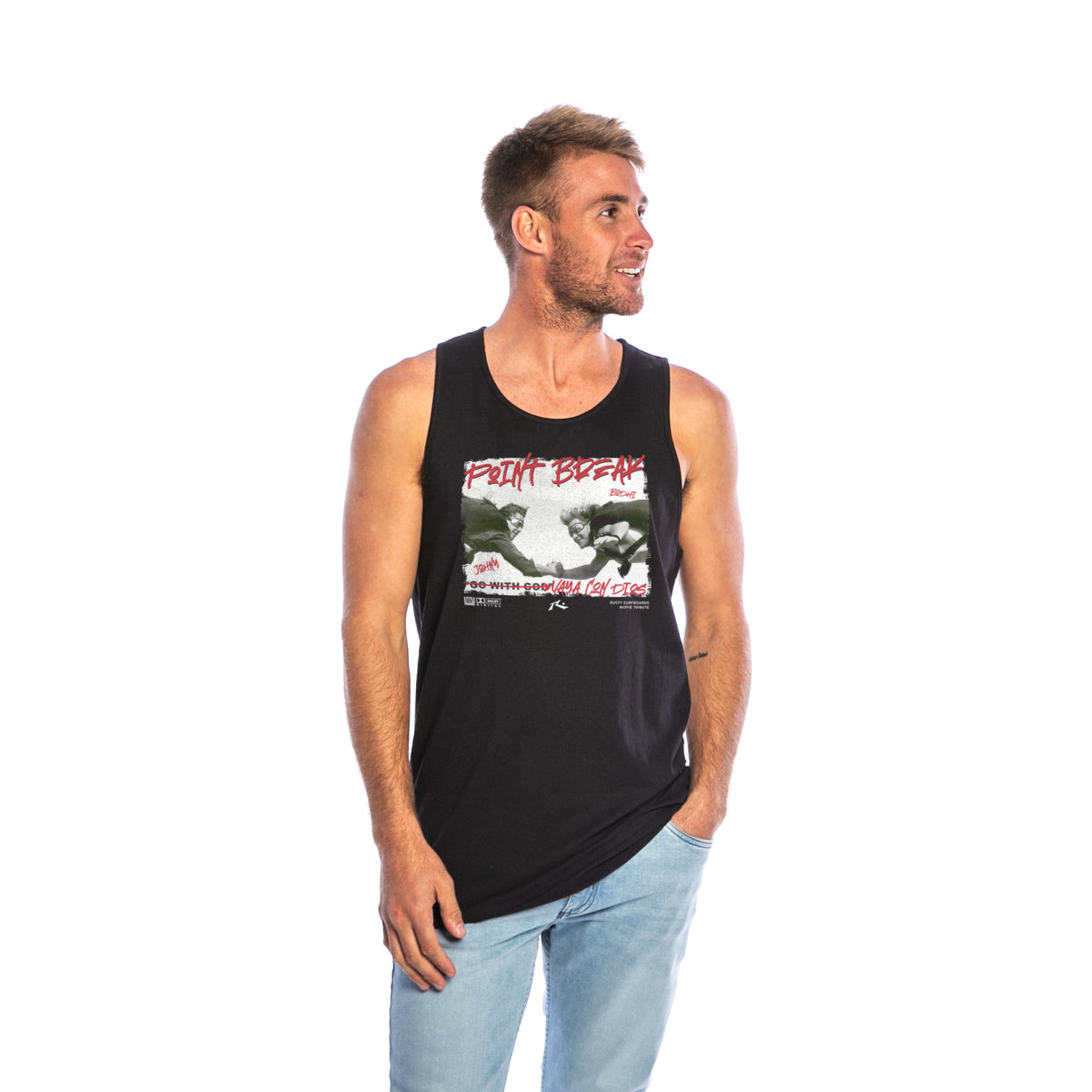 Musculosa Rusty Vaya Con Dios Tank Black