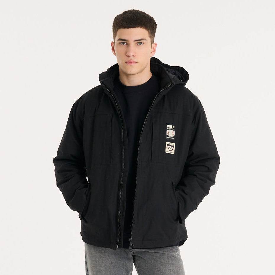 Campera Abrigo Vulk Garage Jacket Black