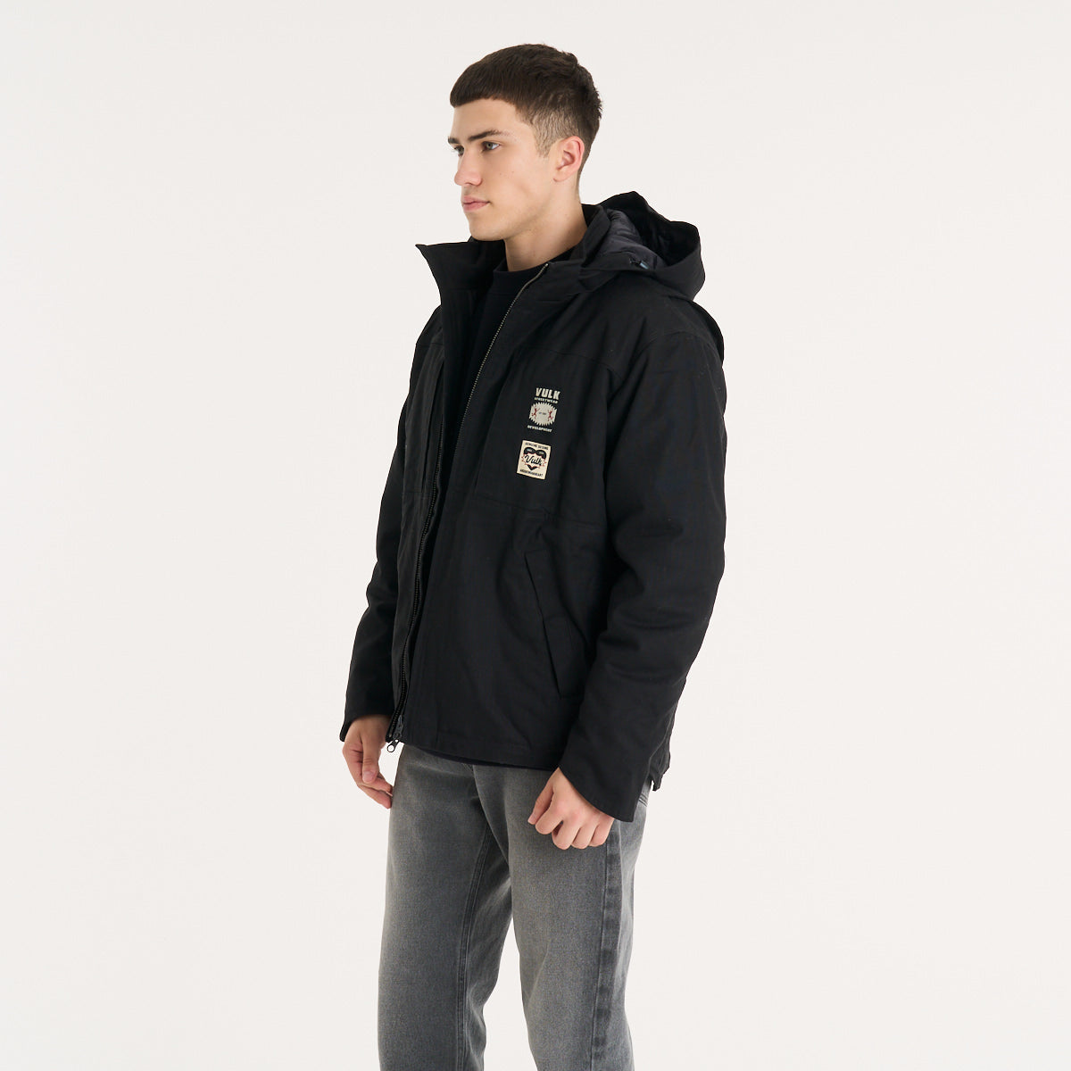 Campera Abrigo Vulk Garage Jacket Black